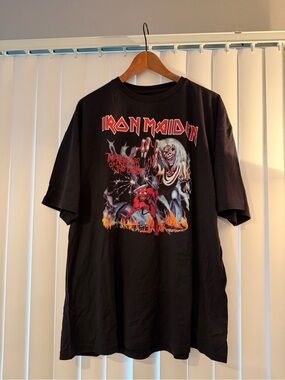 Iron Maiden - Men's Black Graphic Band Tee - Number of the Beast Size 2XL NWOT